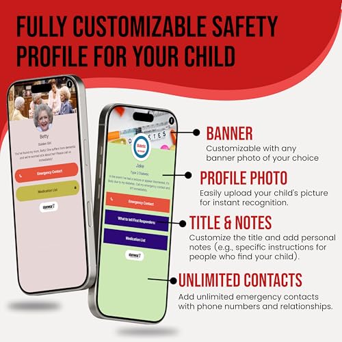 Image of Smart Bands for Kids if Lost, Child Safety ID Wristband for Autism, Autism Awareness Medical Alert Bracelet, Disney Accessories for Autism, Wristband Food Allergy, Food Allergy Awareness, QR code Bracelet for Kids