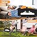 Suteck Kids Camping Cot, Comfortable Toddler Cot Bed Easy to Store and Use, Portable Sleeping Cot with Guardrail, Lightweight Bed for Outdoor Indoor Home