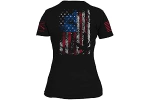 Grunt Style Women's Freedom Flag T-Shirt: Stylish Patriotism for the Strong and Brave