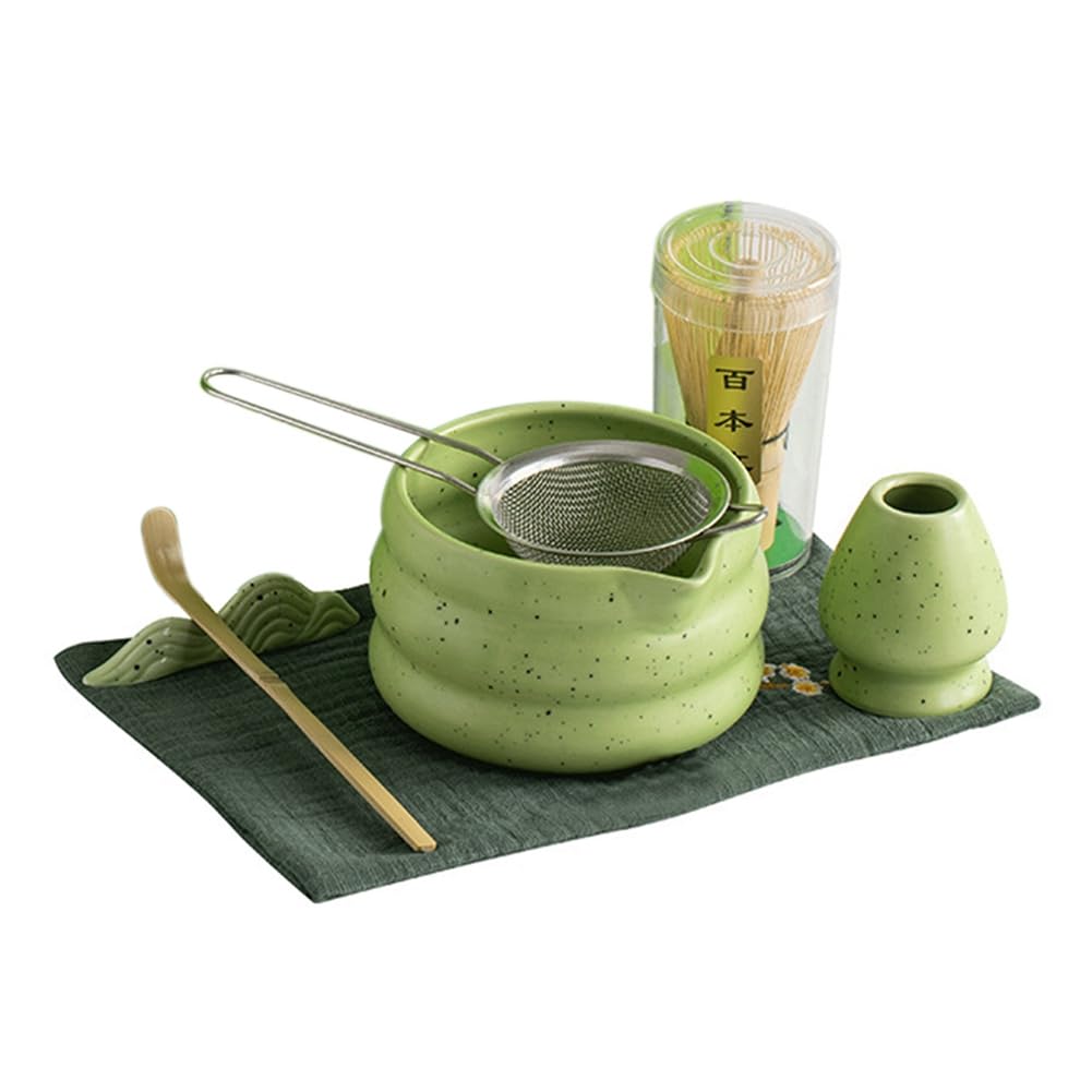 CTRLZS Matcha Green Tea Whisk Teaware Japanese Ceremony Bamboo Chasen Tea Tool Tea Brush Exquisite Matcha Kit for Teaset Green