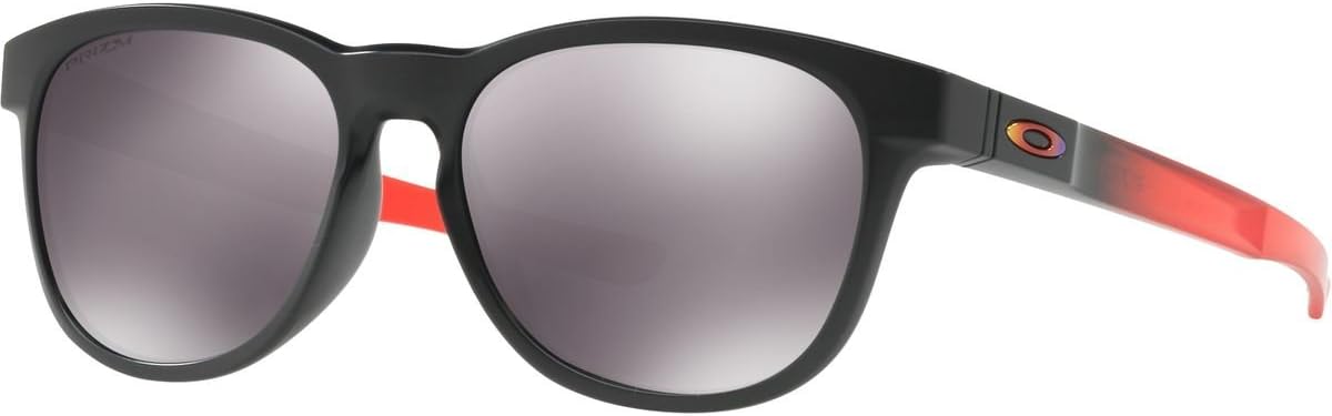 Oakley Men's 0oo9315 Stringer Rectangular Sunglasses Ruby Fade/Prizm Black 55 Millimeters