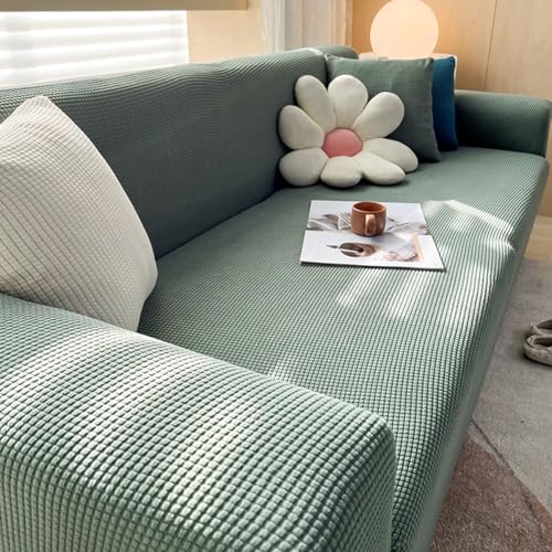 Hixingo Housse de Canapé Extensible, Couleur Pure, Couverture de Canapé avec Accoudoirs 1 2 3 4 Places, Super Élastique Sofa Cover Universelle,...