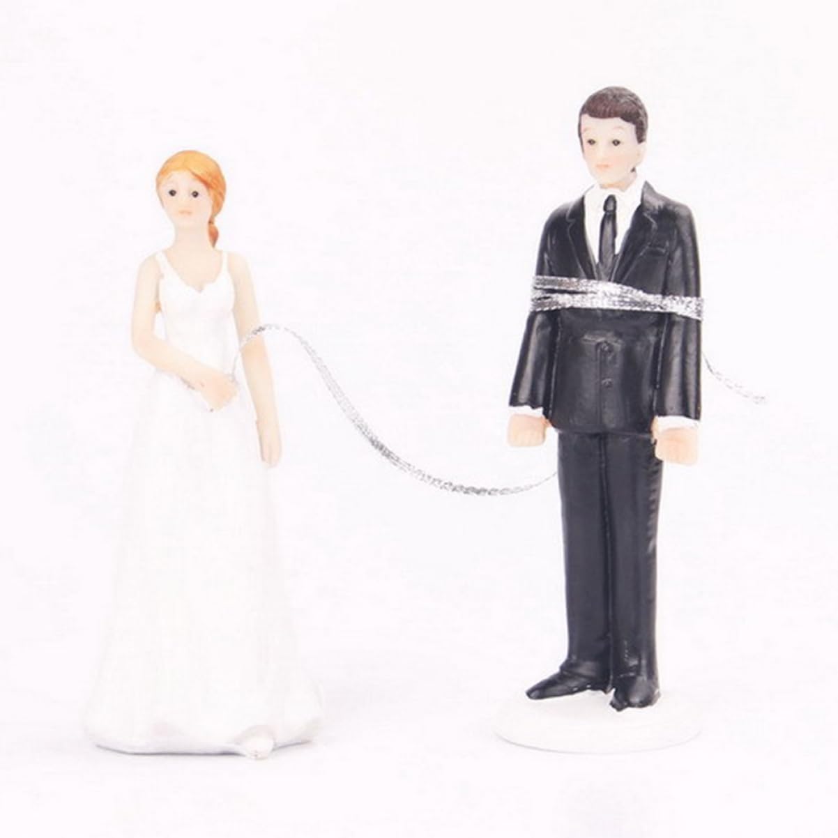 Abaodam 2st Braut Bräutigam Figuren Desktop-ornament Des Bräutigams Romantische Statue Hochzeitstorte Ornament Hochzeits-cupcake Paar Kuchenfiguren Liebhaber Hochzeitskarte Miniatur