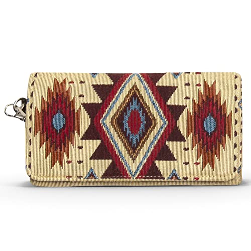 Kinara Sonoita Wallet – Southwestern Native American Design – Beautiful and Unique Pattern – Fine Weaving – Stylish and Functional Clutch