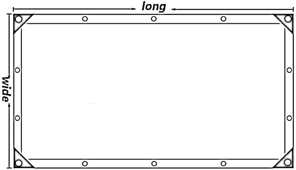 OKUOKA Glass Clear Tarpaulin Waterproof Heavy Duty Rainproof Shed Moisturizing Metal Ring Eyelet with Rope Greenhouse Outdoor Equipment, 24 Sizes (Color : Clear, Size : 5x10m)