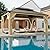 Hipicute 12x16FT Hardtop Gazebo,Wooden Gazebos with Solid Spruce Frame and Aluminum Double Roof,Curtains and Netting Included, Outdoor Gazebo for Garden,Patio,Lawns,Parties