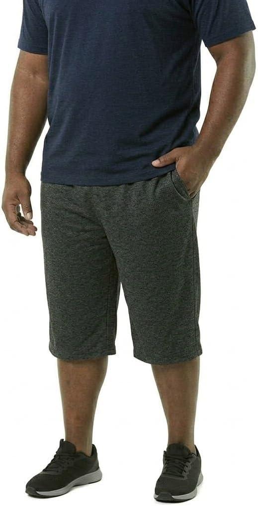 JC DISTRO USA-Made Men's Big and Tall Lightweight French Terry Active Shorts (3XL-7XL, Multipack Available)