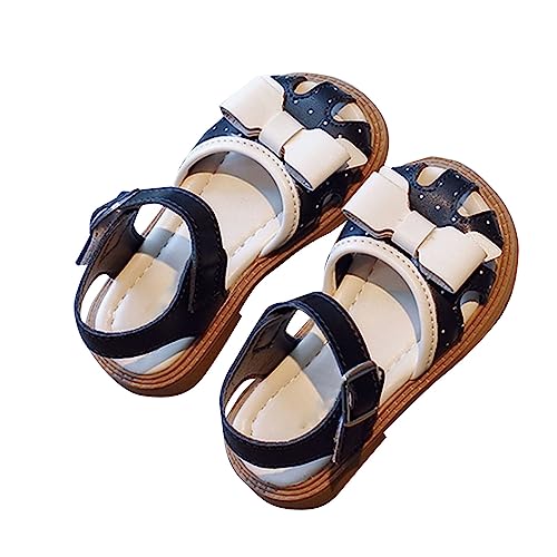 kids sandal size 13 Out Princess Shoes Baby Summer Baotou Soft Soled Beach Shoes Bow Flower Girl Wedding Party Shoes