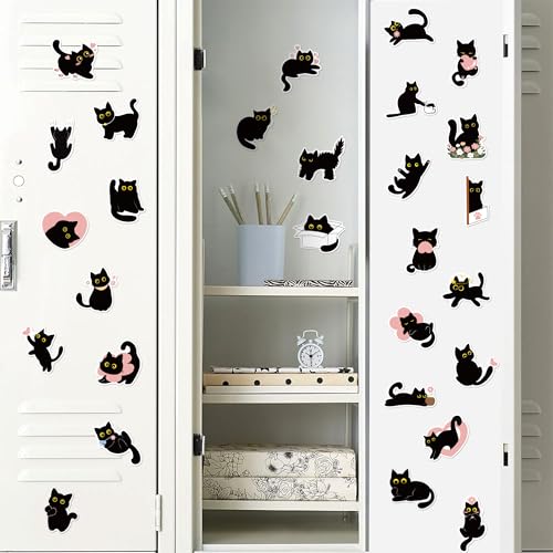Set 36 Imán Decorativo Gato Negro Magnético miniatura 6