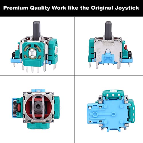 Image of 6 Pack Joystick Replacement for PS5 Controller, 3D Analog Sensor Module Thumb Sticks Replacement Part with Thumbsticks Repair Screwdriver Kit for PlayStation 5 DualSense Controller