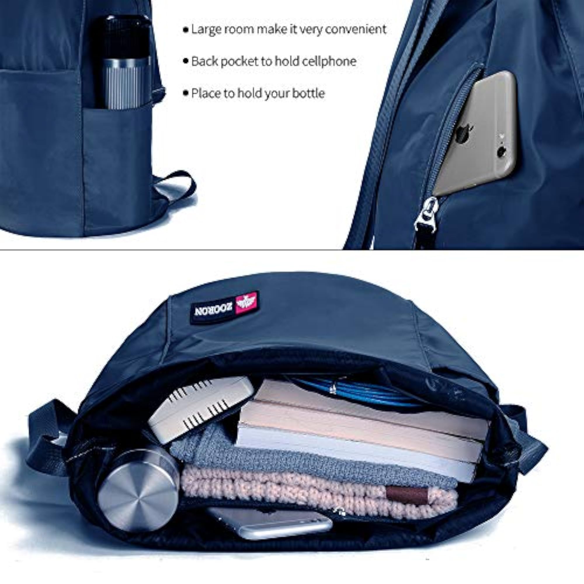 Waterproof Drawstring Gym Backpack, Mini Travel Daypack