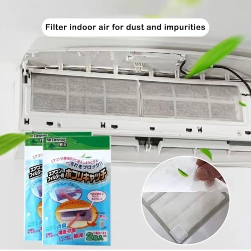 Image of 7 Pack AC Filter for Split AC, Purifying Cotton Mesh, Enhanced Air Quality for Home and Office, Fits Mini Wall Mounted Air Conditioner, Durable and Easy to Install(40X35 CM)