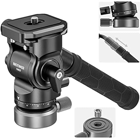 NEEWER Tripod Fluid Head with Leveling Base Cover