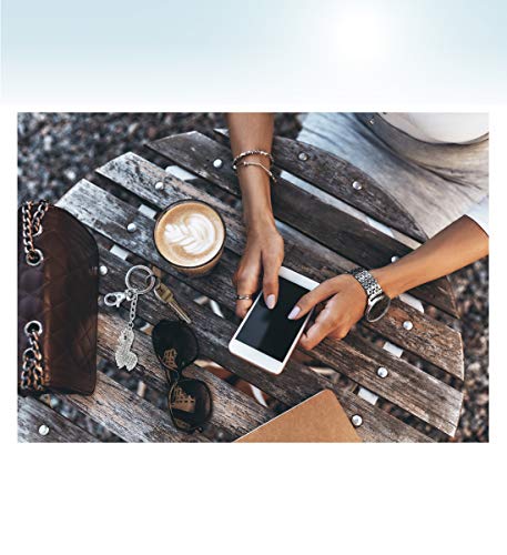 Aqua79 Llama Keychain - Silver 3D Sparkling Charm Rhinestones Fashionable Stylish Metal Alloy Durable Key Ring Bling Crystal Jewelry Accessory With Clasp #TOP7