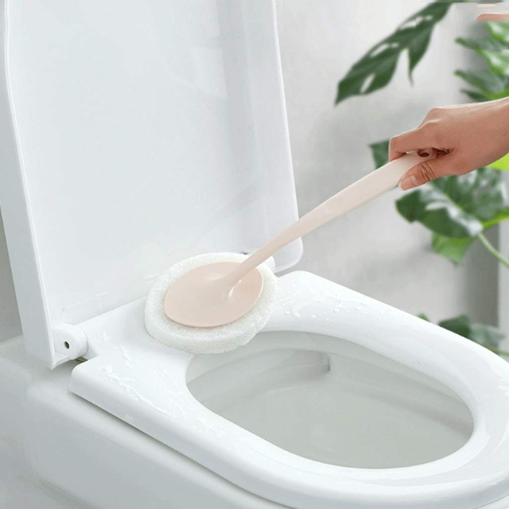 Toilet Brush Brush and Holder Bathroom Long Handle Sponge Cleaning Supplies