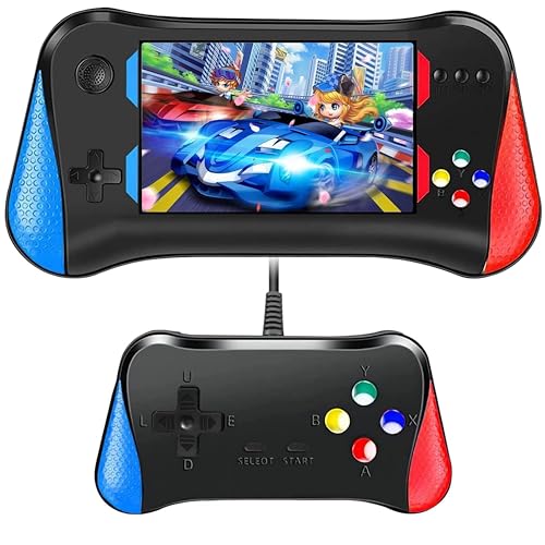 SGM-X7M, Retro Handheld Game Console for Kids Adults | 3.5'' LCD Screen Portable Video Game Console with Rechargeable Battery | 500 Classic FC Games Support 2 Players and TV Connection (Black)