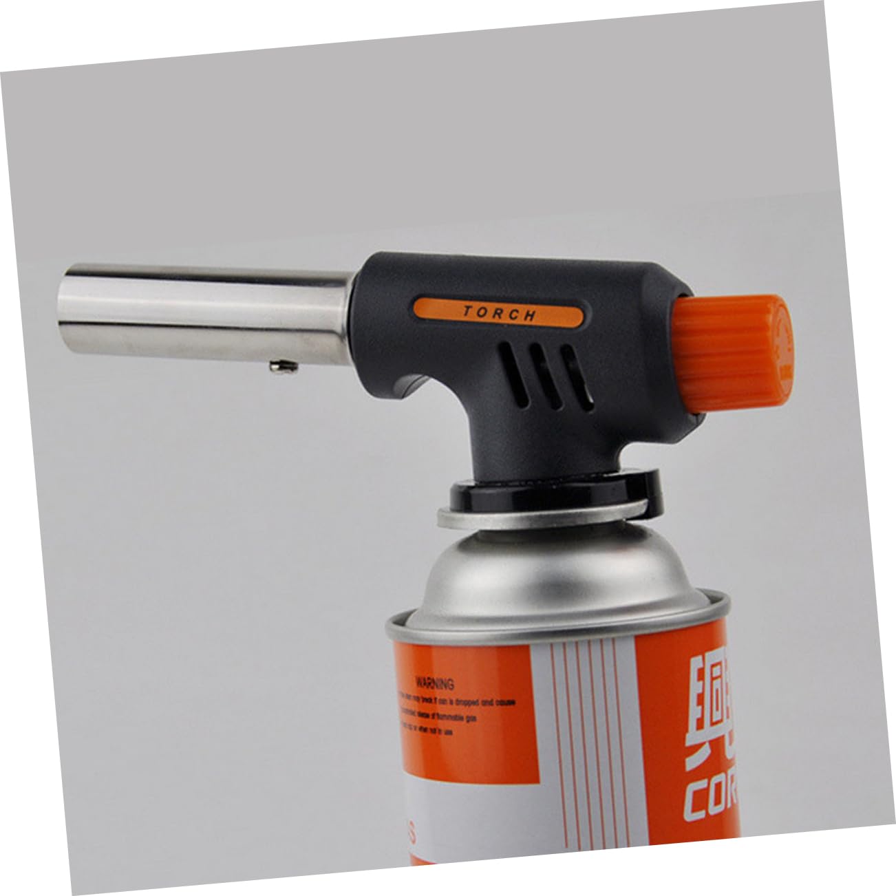 HOLIDYOYO Multifunctional Piezo Ignition Gas Torch Head Adjust Flame for Cooking