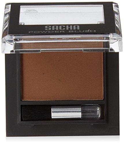 Blush by Sacha Cosmetics, Best Highlighter Makeup Blusher to Sculpt Face & Highlight Cheeks, 14 shades, 0.27 oz, Matte Brown