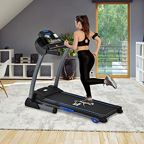 ArtSport Laufband Speedrunner 3500 klappbar, Kinomap-Funktion, 14 km/h, 24 Programme, LCD Display, 3-Fach Steigung… – Bild 4