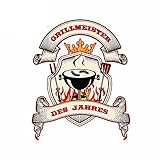 13 cm x 10,4 cm für Grillmeister des Jahres Autoaufkleber Klimaanlage Kühlschrank