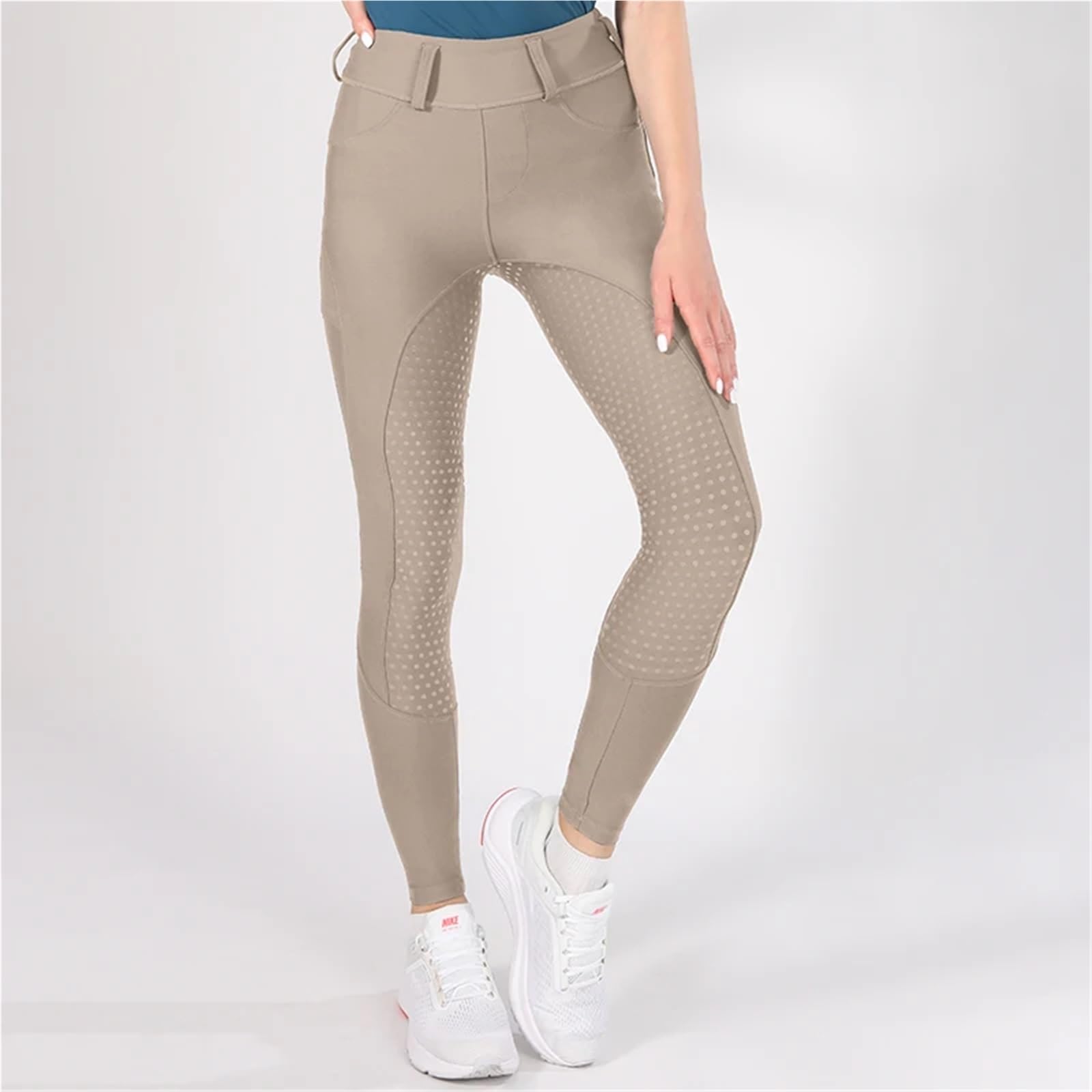 Pantalones De Montar A Caballo Mallas de Montar Silicona con Agarre Completo for Mujer, Pantalones a Caballo, Ropa Ecuestre para EquitacióN