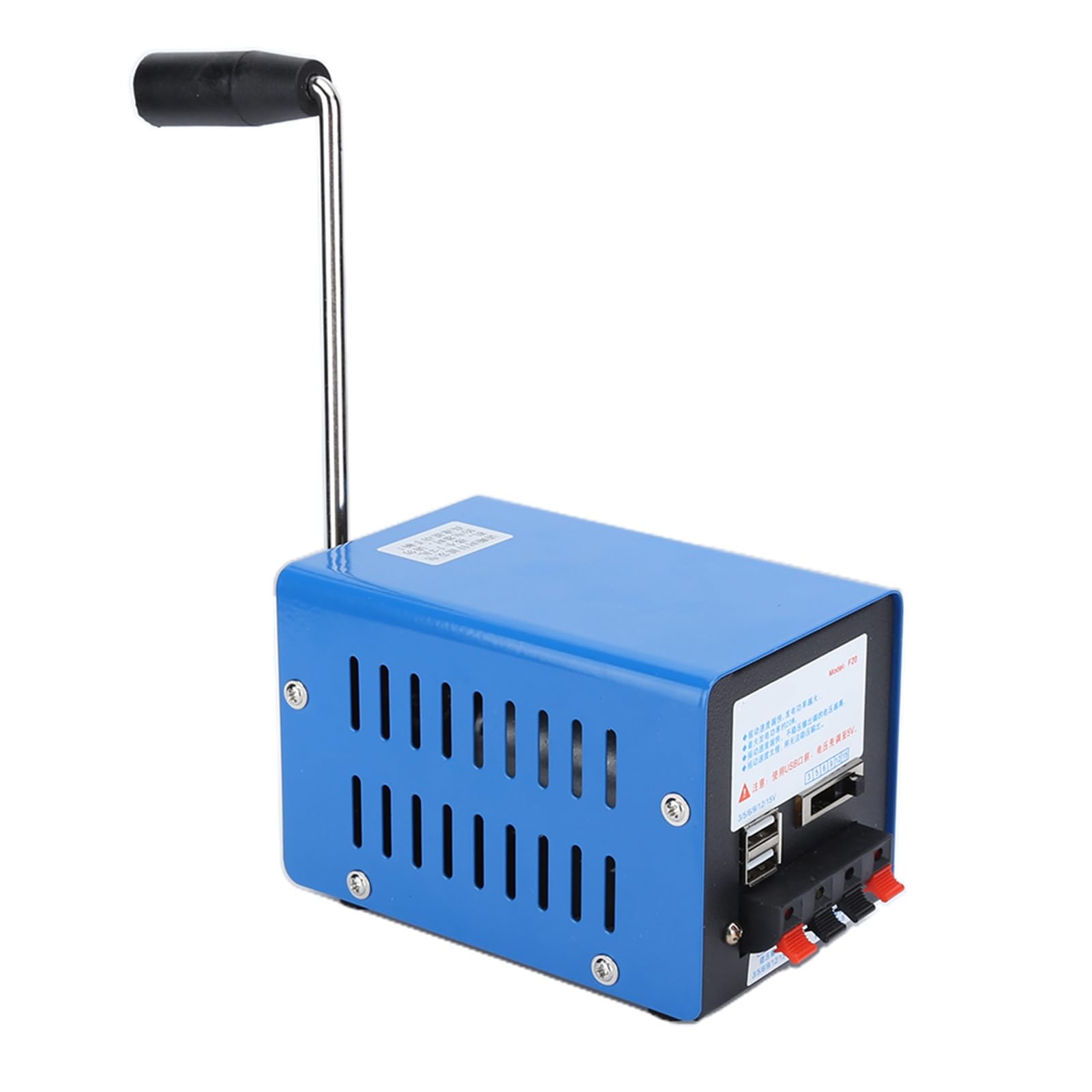 Generatore A Manovella A 2000 Giri/Minuto, Dinamo Di Emergenza Con Ricarica Usb 3V-15V, Dinamo Manuale Ad Alta Potenza 20W, Generatore Portatile A Manovella Per Viaggi, Campeggio, Escursionismo