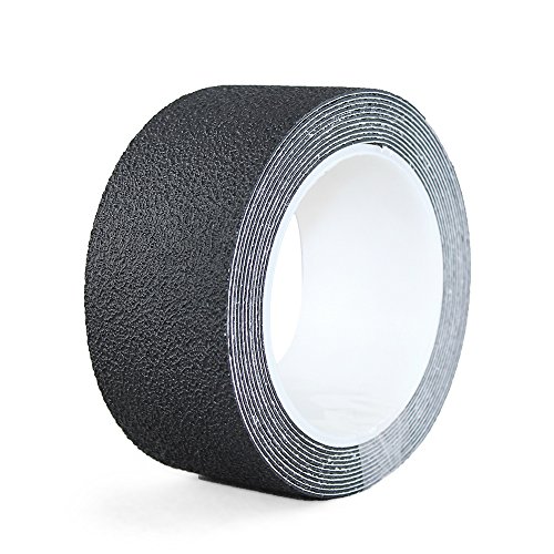 NAC Safety Cinta Antideslizante Resistente al Agua Aqua Slip Pro  Apta para tráfico Pesado de Piscinas,Botes,Cuarto de baño de gimnasios,Entre Otros Lugares húmedos (5cm x 3m, Negro)