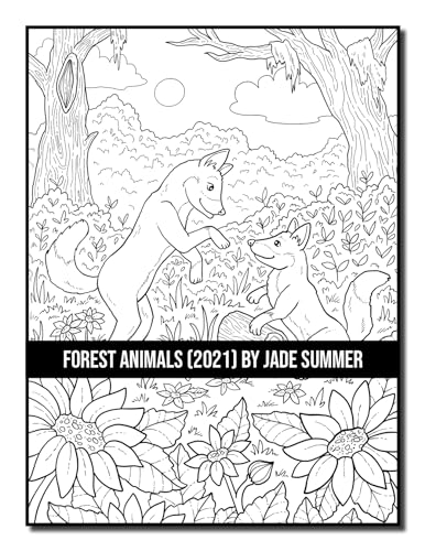Forest Animals: An Adult Coloring Book with 50 Adorable Images of Woodland Creatures, Beautiful Flowers, Nature Scenes, and More! - Image 19