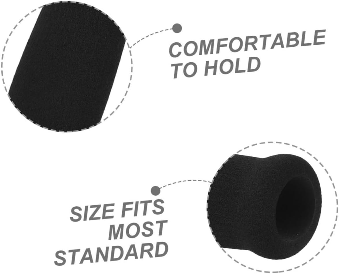 2pcs Thick Foam Walking Stick Cane Handle Grips Anti-Skid Sponge Grip Replacement for Elderly Disabled