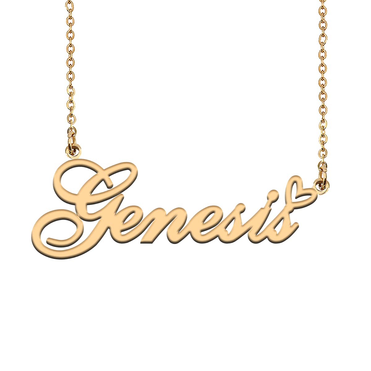 HUAN XUN Custom Name Necklaces Personalized Necklace with Name 18k Gold Plated Heart Stainless Steel Customized Jewelry Gifts for Women Mother Day