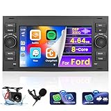 Lenkradsteuerung/Rückfahrkamera: Android Auto Radio für vw Ford Transit unterstützt die Lenkradsteuerungsfunktion. Benutzer können die Tasten am Lenkrad verwenden, um einige Programme des Autoradios zu steuern. Das Autoradio ist mit einer wasserdichten hochauflösenden Kamera ausgestattet. Wenn der Rückwärtsgang eingelegt wird, schaltet das Autoradio automatisch auf die Rückwärtsschnittstelle um