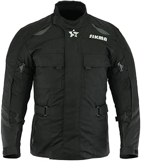 Sikma Motorbike Jacket for Men's Motorcycle Cordura Waterproof Armours Textile Jackets