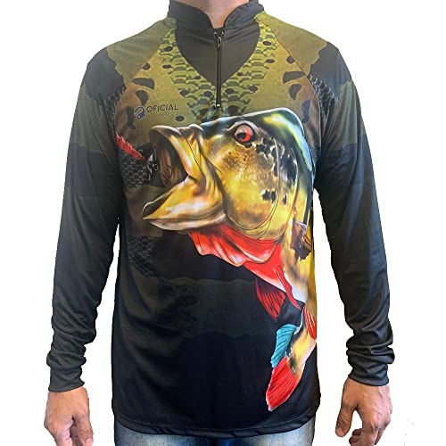Camisa de Pesca Proteção Solar Uv Tucunaré Açu - Oficial da Pesca G1
