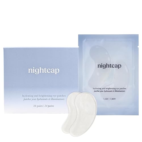 Nightcap - Parches para debajo de los ojos, mascarillas refrescantes de hidrogel para ojos hinchados, ojeras y piel cansada, colágeno, ácido