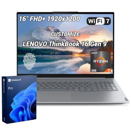 PCONLINE �J�X�^�}�C�Y�m�[�g�p�\�R���BLenovo ThinkBook 16 �r�W�l�X�m�[�g�p�\�R�����B | AMD Ryzen 7 250�A16�C���` FHD+ IPS�A64GB DDR5�A4TB SSD�AWi-Fi 7�A�w�䃊�[�_�[�ARJ 45