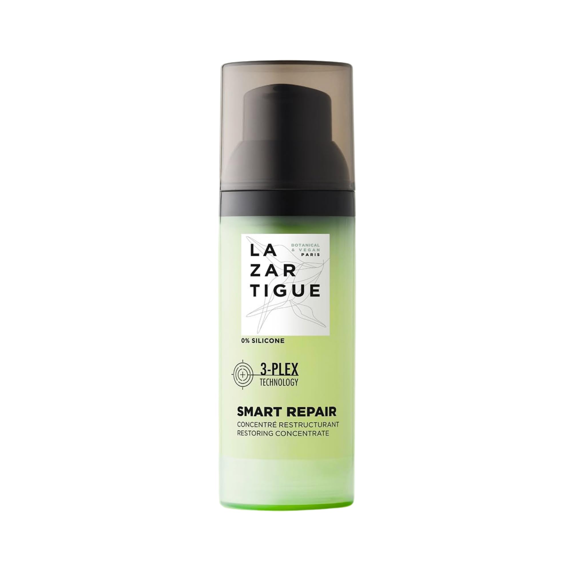 Lazartigue Smart Repair - Concentrato ristrutturante per capelli anti-rottura, 50 ml, trattamento di riparazione intenso, senza risciacquo, con tecnologia 3-Plex, 93% naturale e vegano