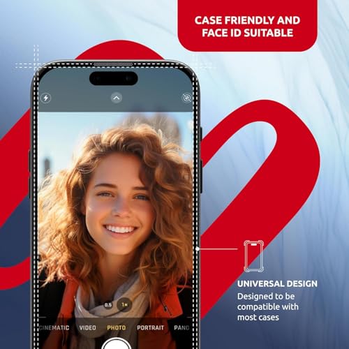 Image of IQShield Screen Protector Tempered Glass Guard for iPhone 17 Pro - 9H Hardness, HD Clear, Case Friendly [1 Pack]
