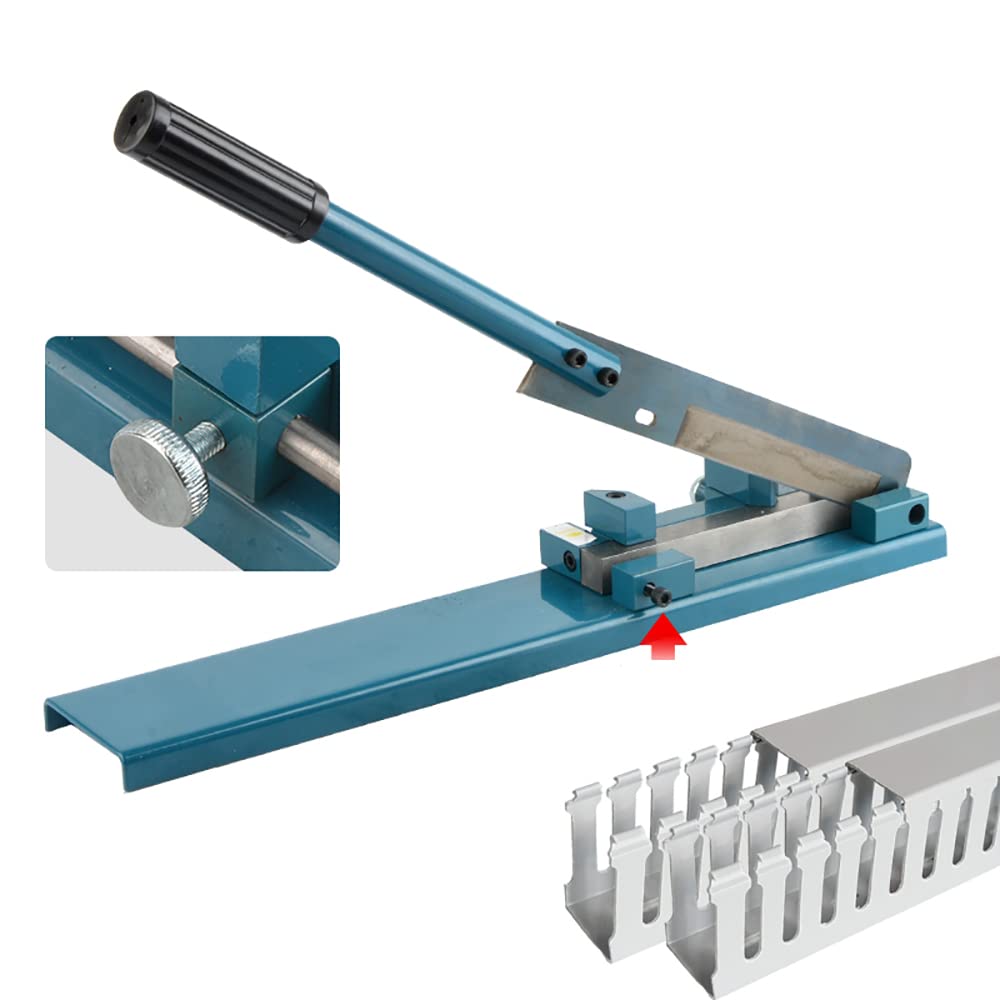 PVC Trunking Cutter Heavy Manual Plastic Wiring Duct 45° 90°Angle Adjustable Cutting Machine Electrician Special Cutting Device (Without Ruler)