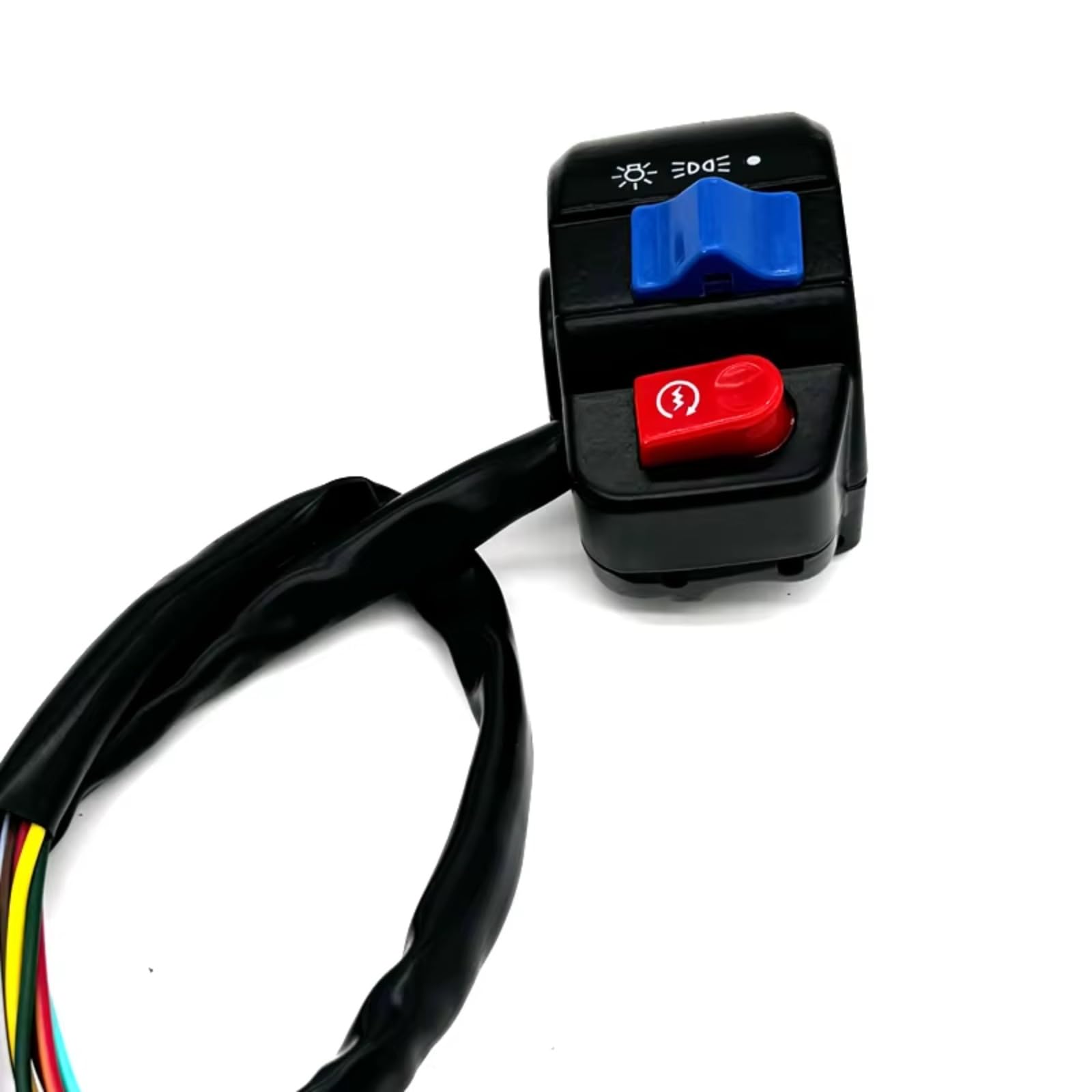 Interruttori Per Manubrio Moto Da 22mm 7/8 "per Pulsante Di Avvio Elettrico Indicatore Di Direzione Del Clacson Universale Lampeggiatore Di Emergenza Manubrio Kill Interruttore