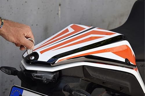 Miniatura 2 de Funda de asiento con caja de almacenamiento para KTM 390 Adventure 2020-2023 (blanconaranja)