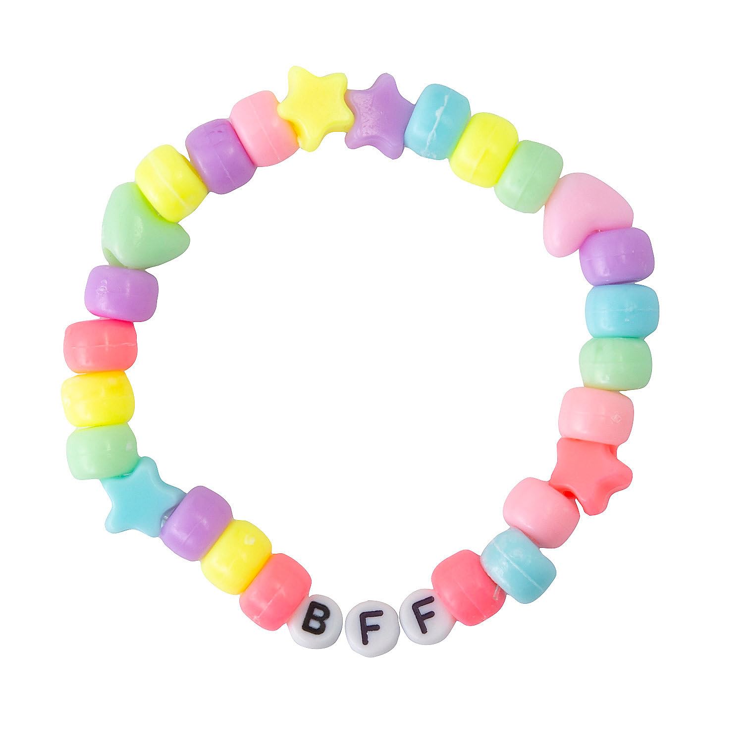 Fun Express 8" circ. Best Friends Forever Friendship Bracelet Handout Craft Kit - Makes 12