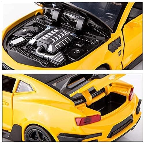 Image of MANAKI ENTERPRISE 1:32 Diecast Bumble Bee Camaro Metal Pullback Toy car with 6 Openable Doors & Light, Music Boys car for Kids Best Toys Gifts Toys for Kids 3 Years Boys Girls 【Colors as Per Stock】