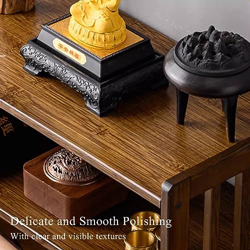 Tavolo da meditazione e preghiera con cassetto, versatile scrivania Puja per culto, divinazione e relax, ideale per esporre libri spirituali e barattoli
