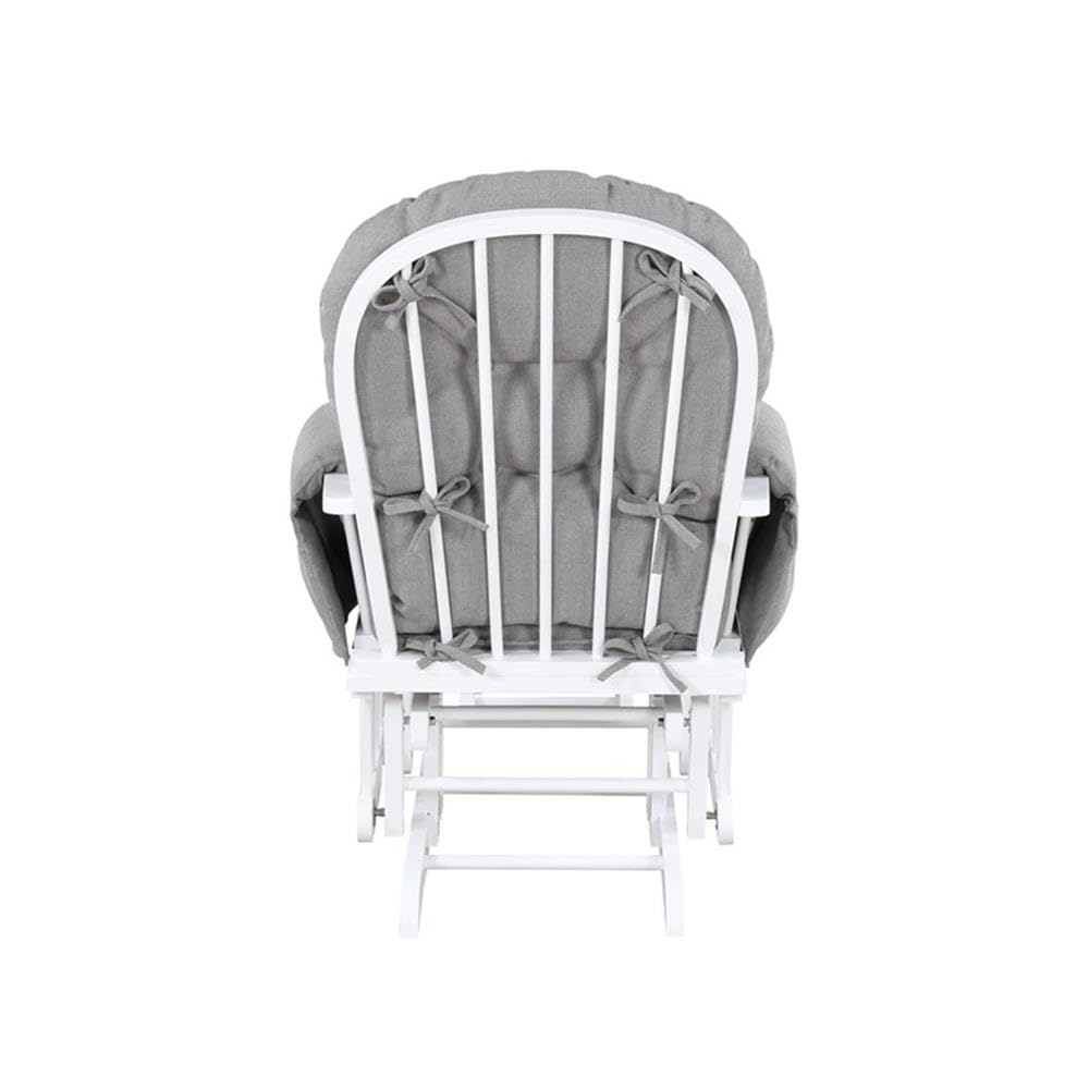 Suite Bebe Mason Glider & Ottoman, White/Oyster