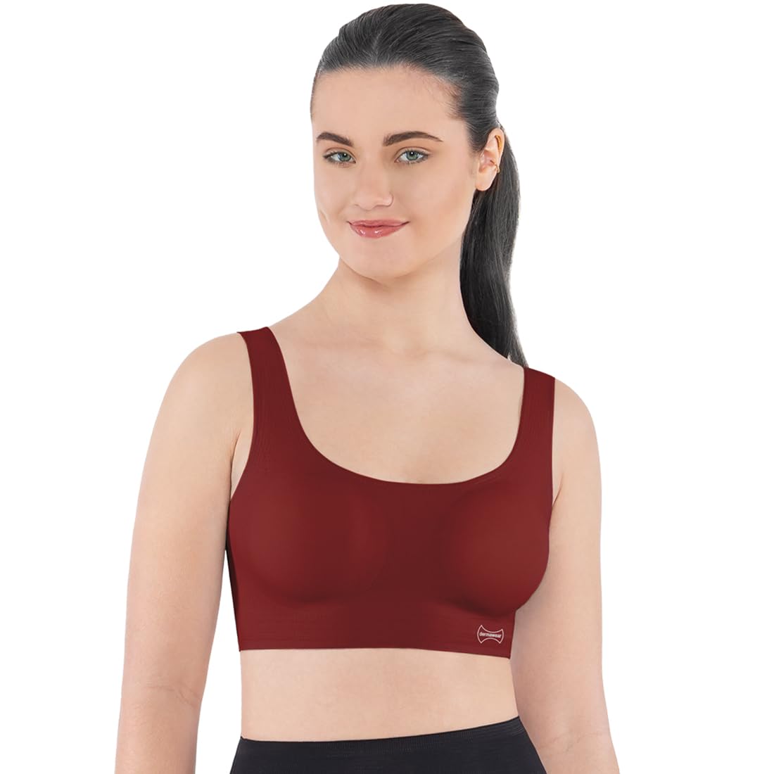 dermawear Women's Nylon Spandex Soft Padded Invism Teenager Bra-picture-25