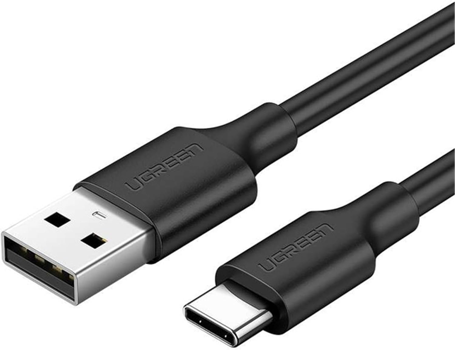 Ugreen USB-A & USB-C Şarj ve Data Kablosu, 2 Metre, Siyah