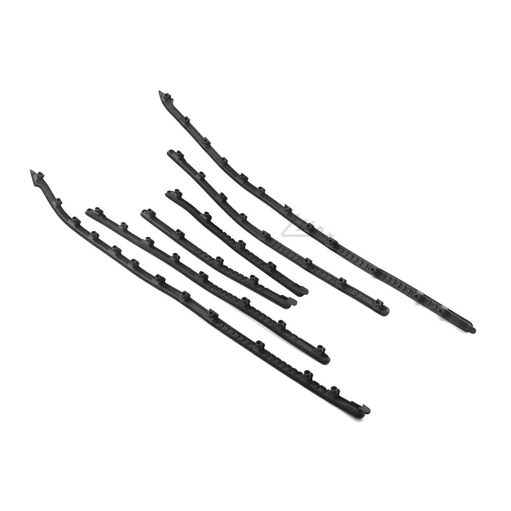 Strisce in gomma for pedane moto, rivestimenti antiscivolo for gradini, for Vespa GTS VESPA GTS 150 250 300 GTV 300 13-24(Black)