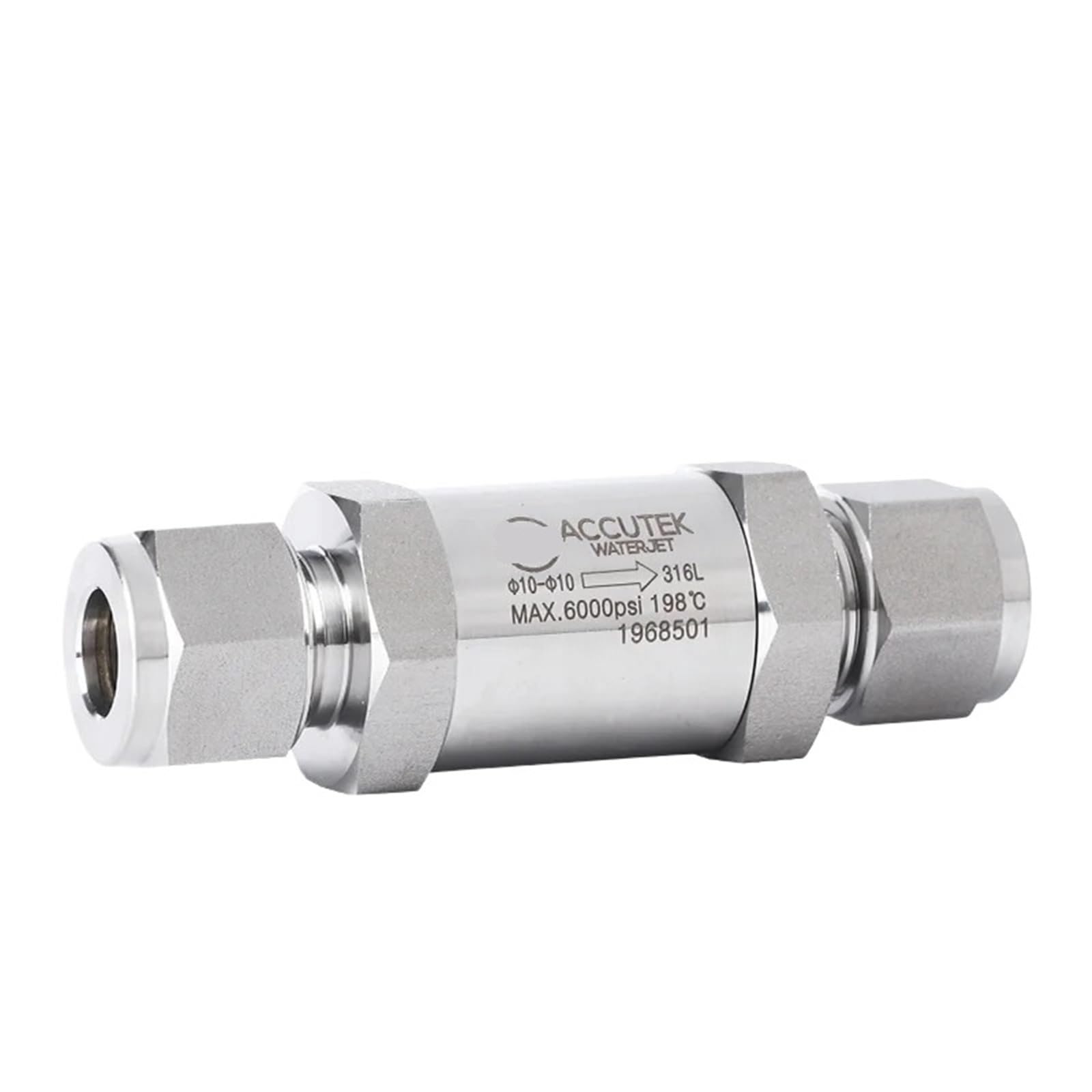 Clapet anti-retour 316SS 8mm de qualité industrielle supérieure 6000 psi