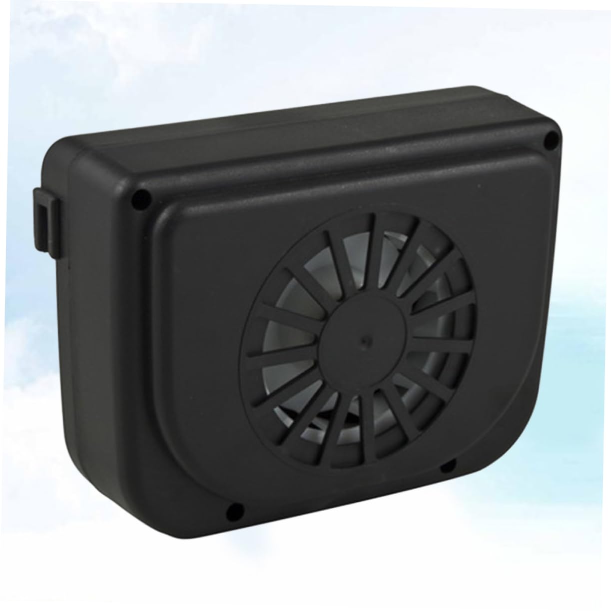 3pcs Solar Powered Car Exhaust Fan Compact Cooling Fan for Use Low Noise Ventilation Fit for Cars Trucks and Boats Black