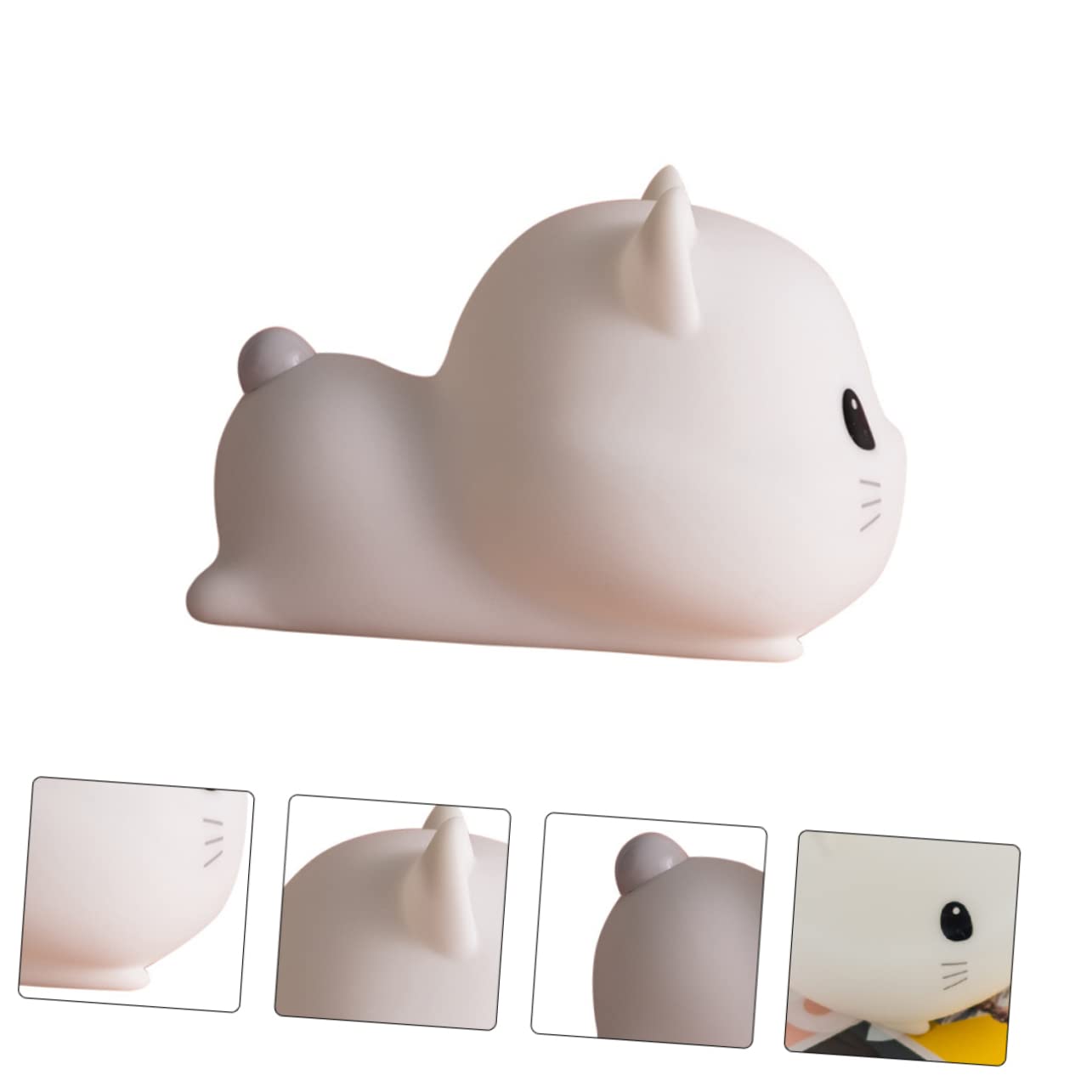 Veemoon 1pezzi Lampada da Notte Forma di Gatto Decorativa USB Luce Notturna per Stanza Design Ergonomico e Resistente
